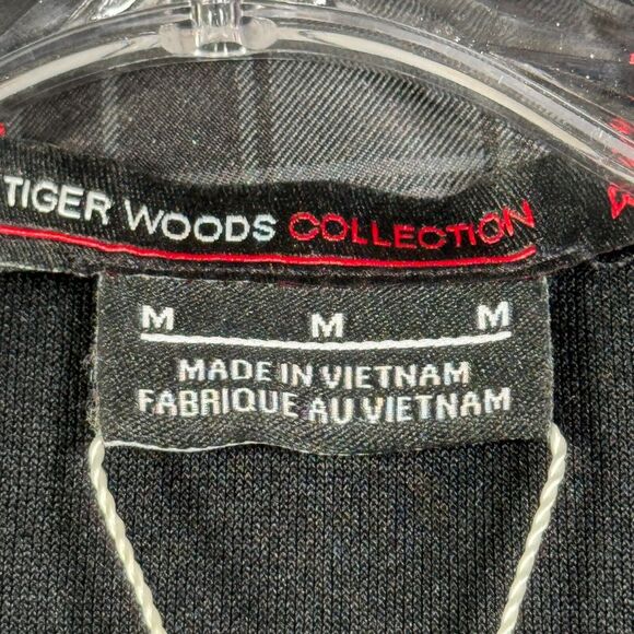 Nike Tiger Woods Storm Fit Jacket Mens M Gray Plaid Full Zip Wind Rain Golf NEW - Picture 8 of 14